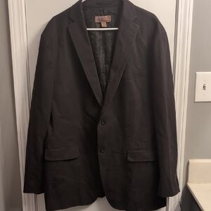 Blue Pronto Uomo Men's Black Sports Jacket Blazer Size XL Two Button